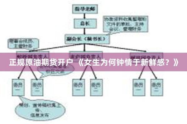 正规原油期货开户 《女生为何钟情于新鲜感？》