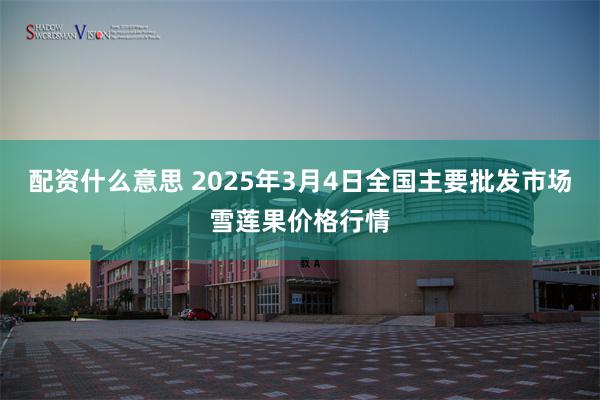 配资什么意思 2025年3月4日全国主要批发市场雪莲果价格行情